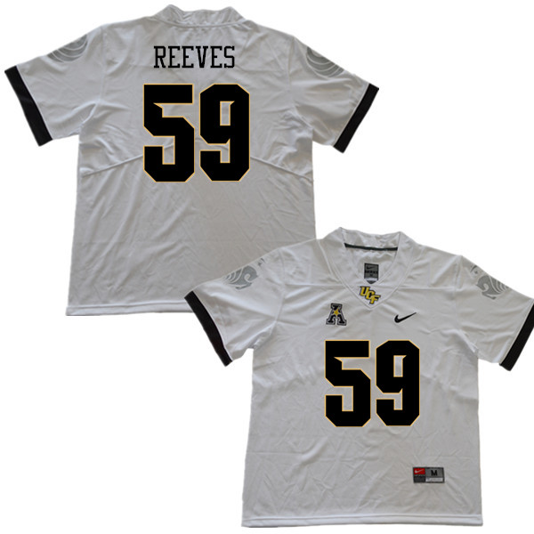 Men #59 CJ Reeves UCF Knights College Football Jerseys Sale-White